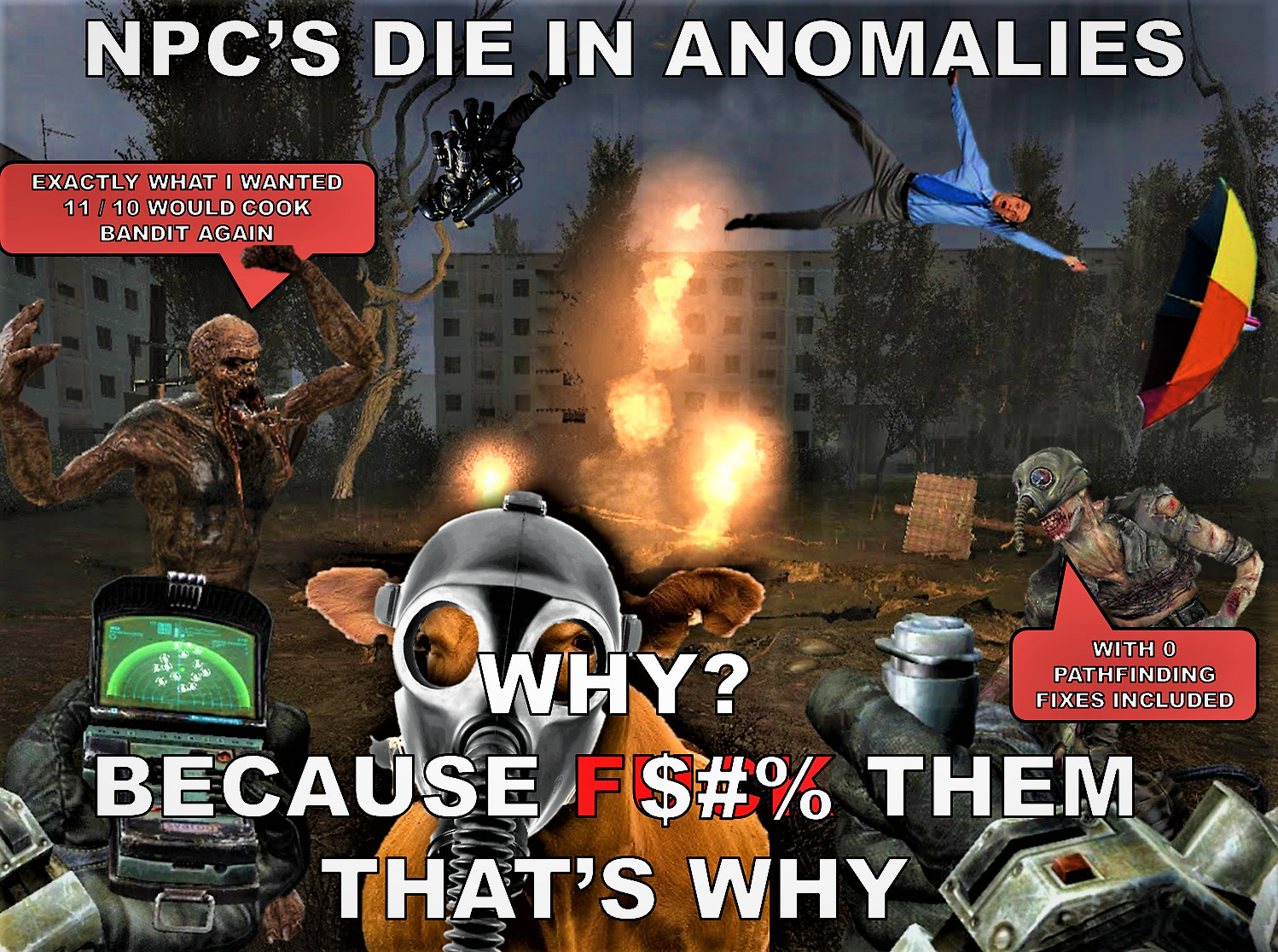 Beefs NPCs die in Anomalies
