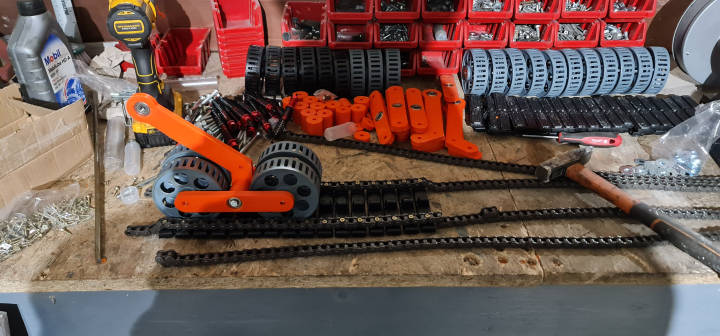 Assembling one track