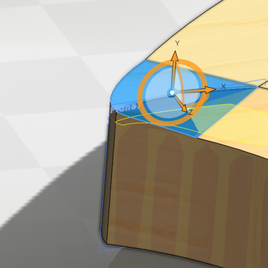 We used the 'Move Face' command to rotate it downwards by 9 degrees