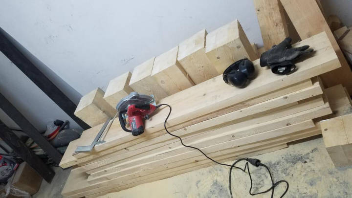 Cutting wood to size