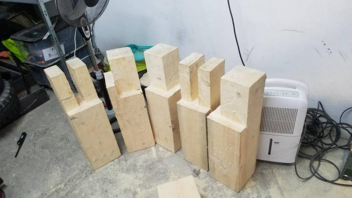 Table legs cut