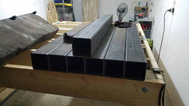 Steel ready for prepping