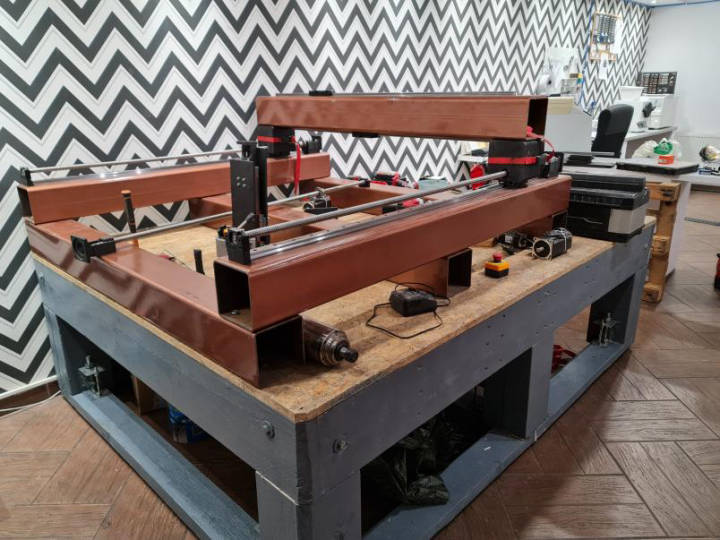 After assembly of the major mechanical pieces